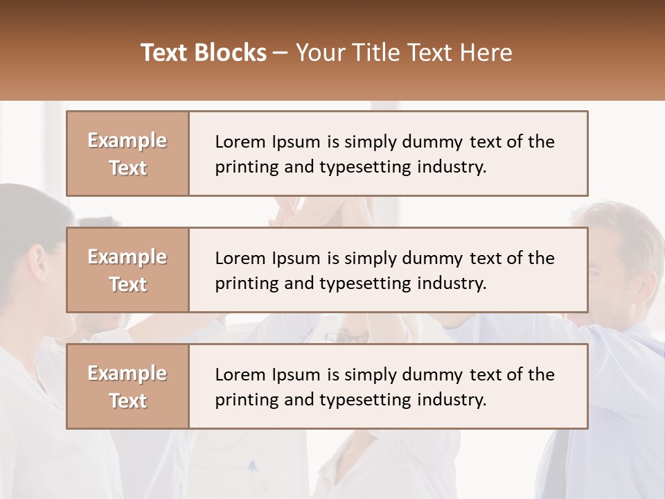 A Group Of People Holding Their Hands High In The Air PowerPoint Template