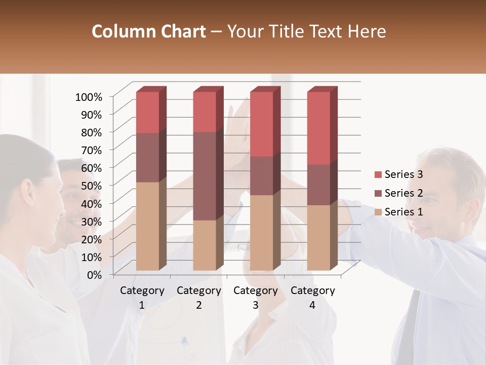 A Group Of People Holding Their Hands High In The Air PowerPoint Template