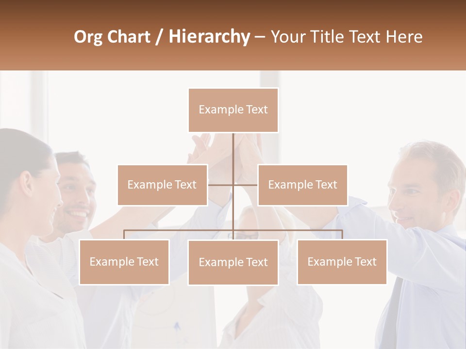 A Group Of People Holding Their Hands High In The Air PowerPoint Template