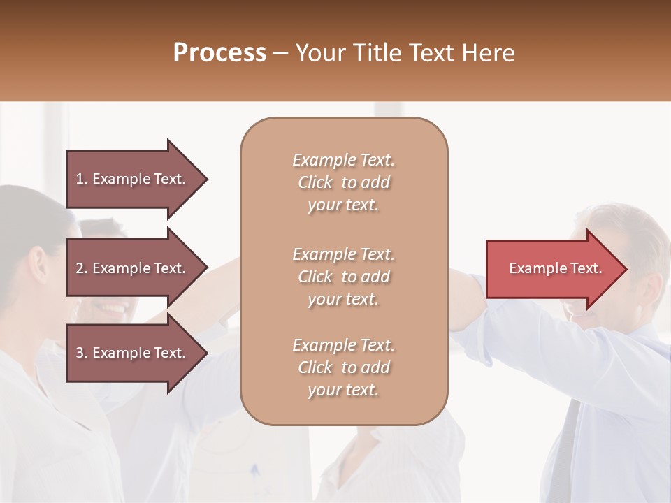 A Group Of People Holding Their Hands High In The Air PowerPoint Template