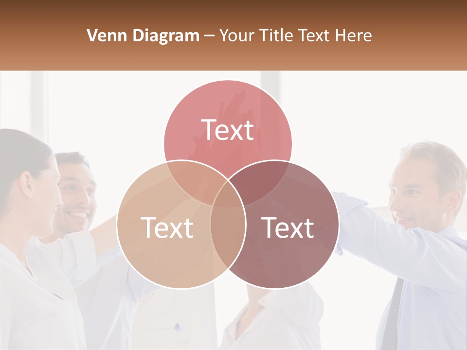 A Group Of People Holding Their Hands High In The Air PowerPoint Template