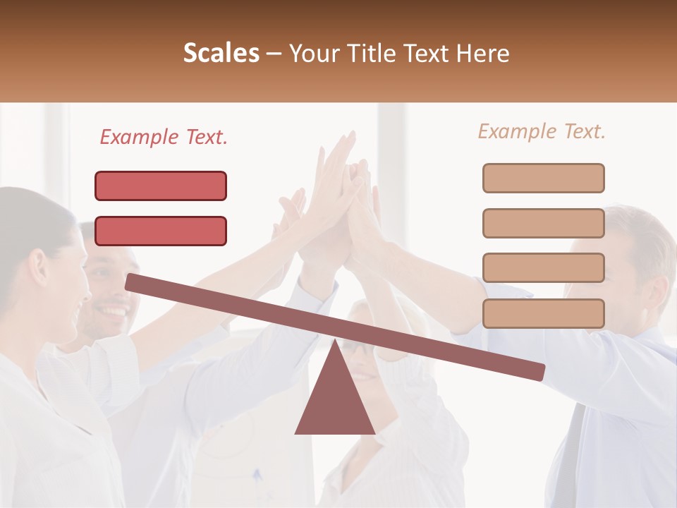 A Group Of People Holding Their Hands High In The Air PowerPoint Template