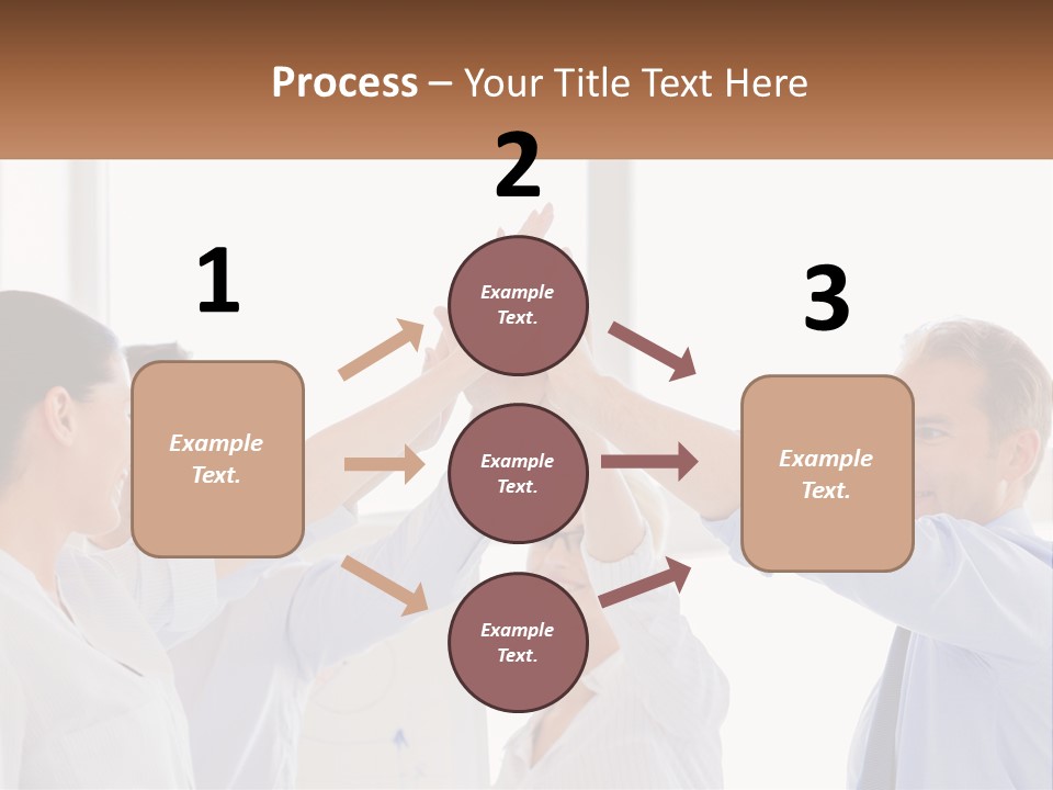 A Group Of People Holding Their Hands High In The Air PowerPoint Template