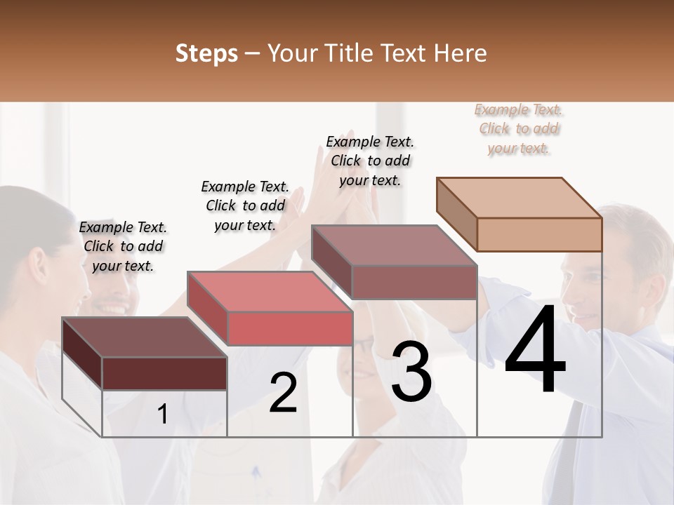 A Group Of People Holding Their Hands High In The Air PowerPoint Template
