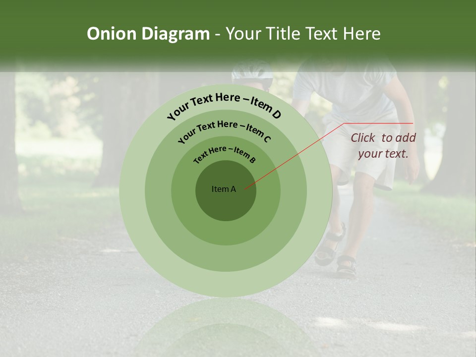 A Man Teaching A Boy How To Ride A Bike PowerPoint Template