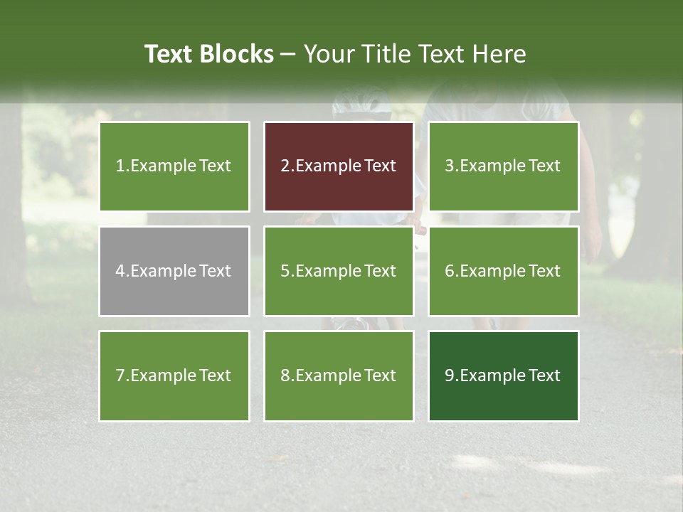 A Man Teaching A Boy How To Ride A Bike PowerPoint Template