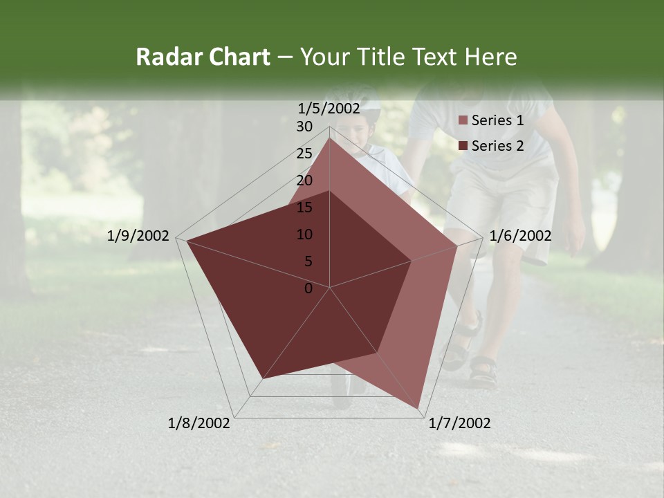A Man Teaching A Boy How To Ride A Bike PowerPoint Template