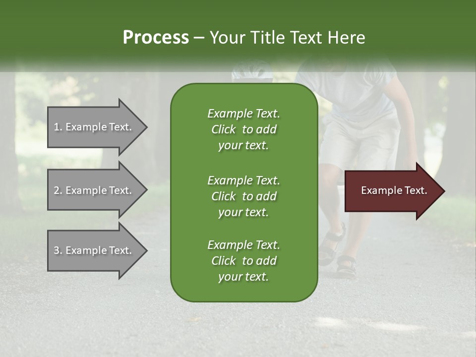 A Man Teaching A Boy How To Ride A Bike PowerPoint Template