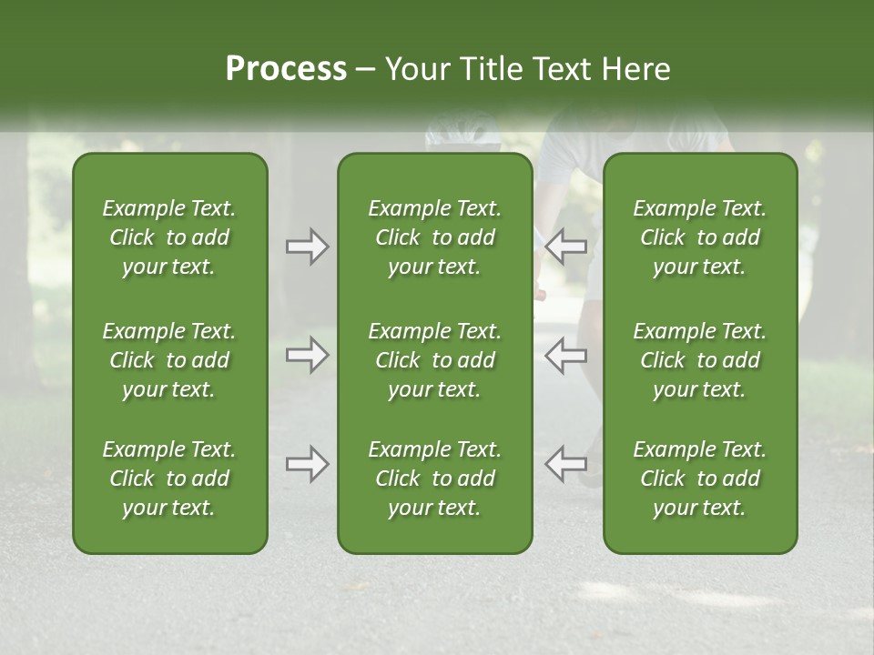 A Man Teaching A Boy How To Ride A Bike PowerPoint Template
