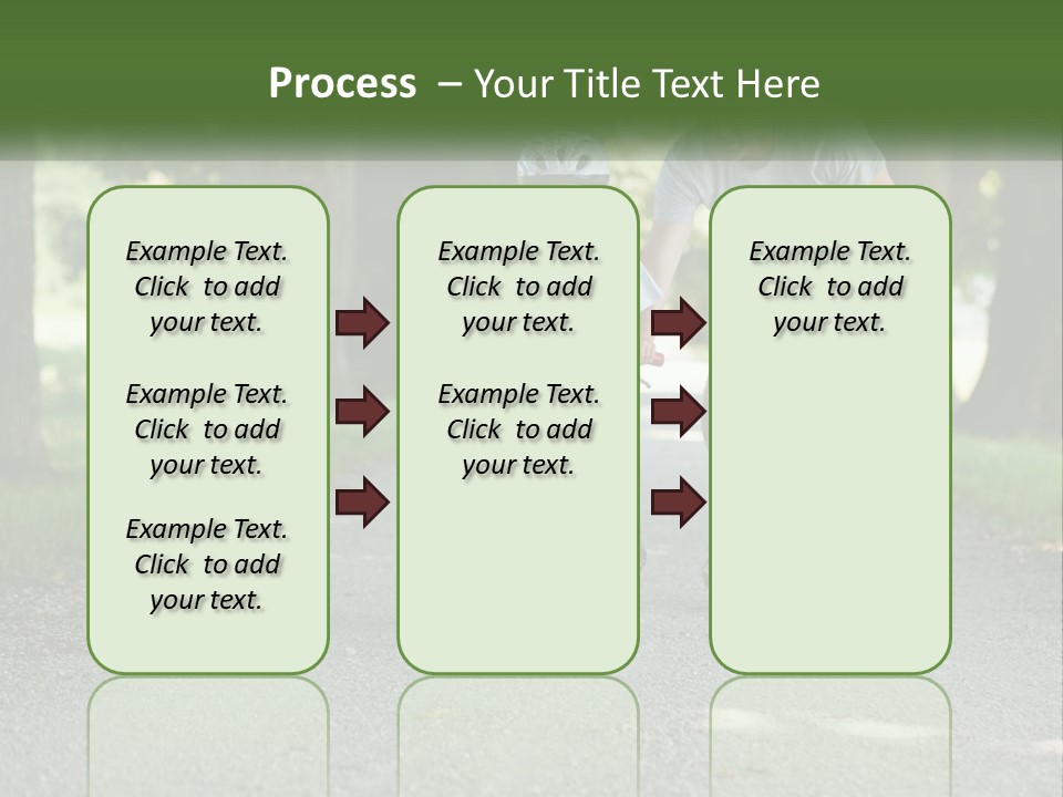 A Man Teaching A Boy How To Ride A Bike PowerPoint Template