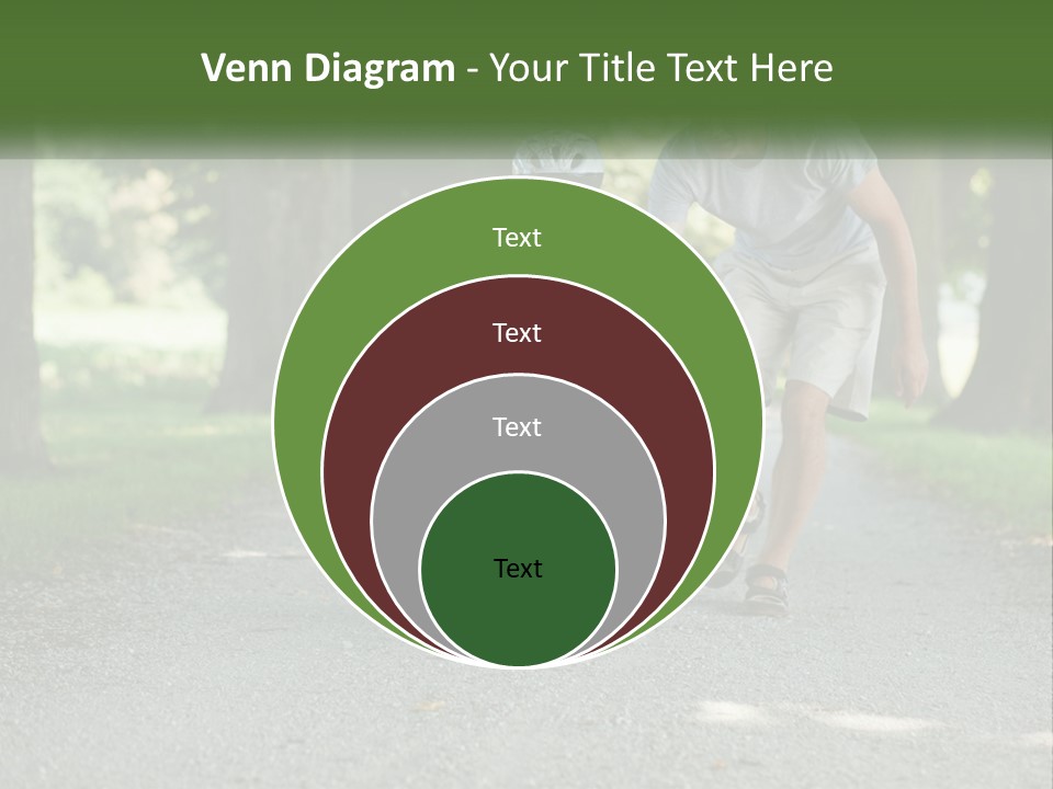 A Man Teaching A Boy How To Ride A Bike PowerPoint Template