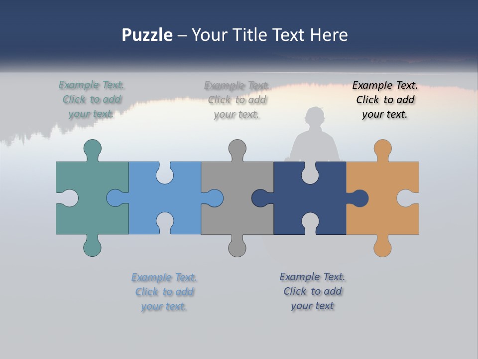 A Person Sitting On A Rock In Front Of A Body Of Water PowerPoint Template