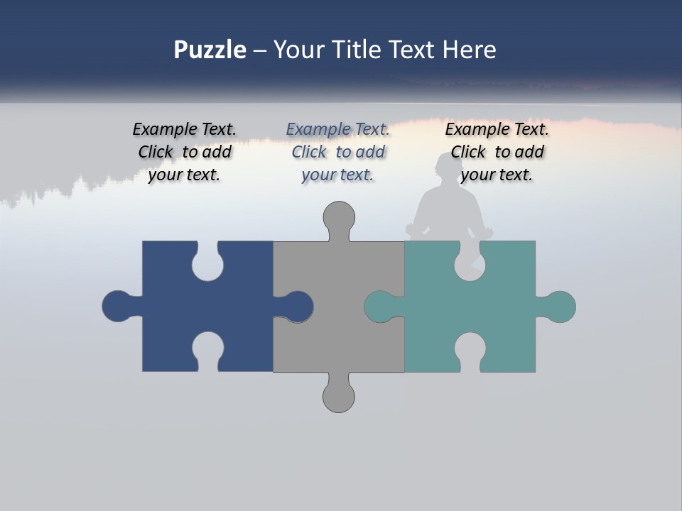 A Person Sitting On A Rock In Front Of A Body Of Water PowerPoint Template