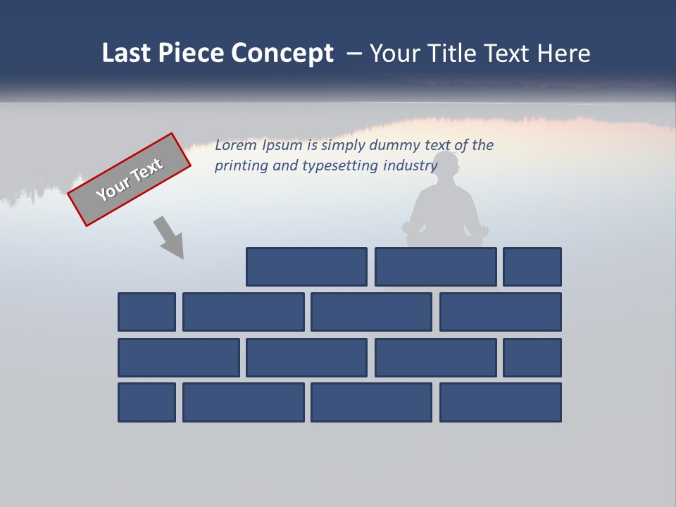 A Person Sitting On A Rock In Front Of A Body Of Water PowerPoint Template