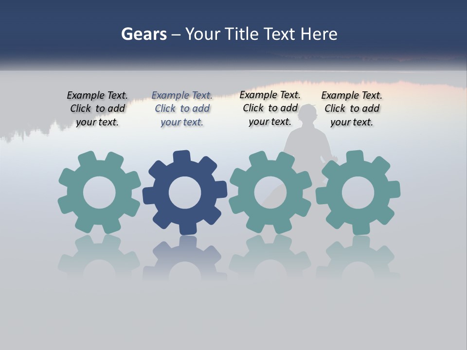 A Person Sitting On A Rock In Front Of A Body Of Water PowerPoint Template