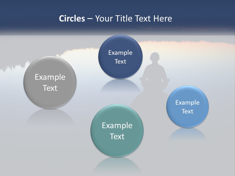 A Person Sitting On A Rock In Front Of A Body Of Water PowerPoint Template