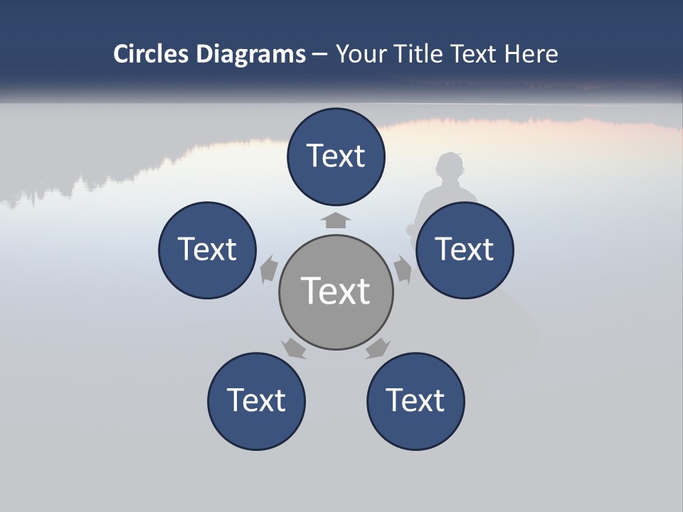 A Person Sitting On A Rock In Front Of A Body Of Water PowerPoint Template