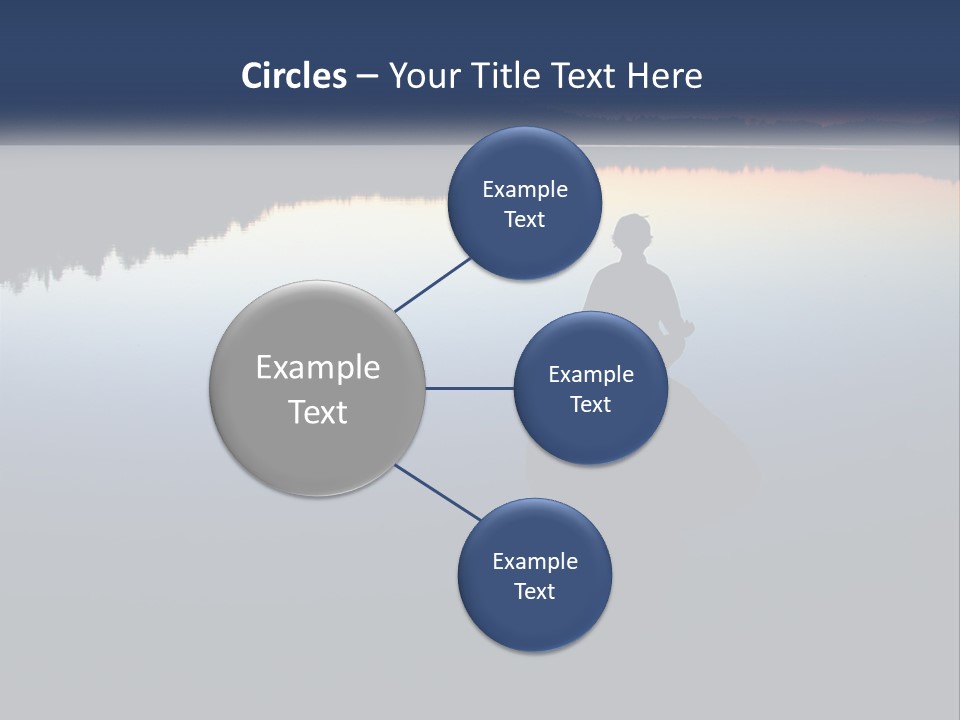 A Person Sitting On A Rock In Front Of A Body Of Water PowerPoint Template