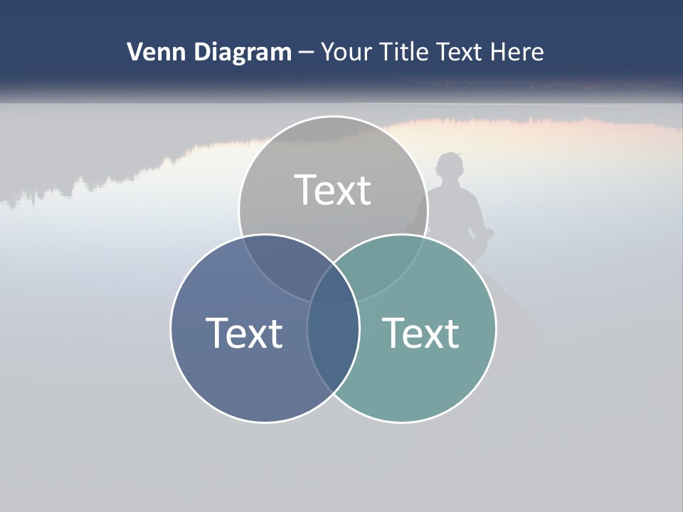 A Person Sitting On A Rock In Front Of A Body Of Water PowerPoint Template