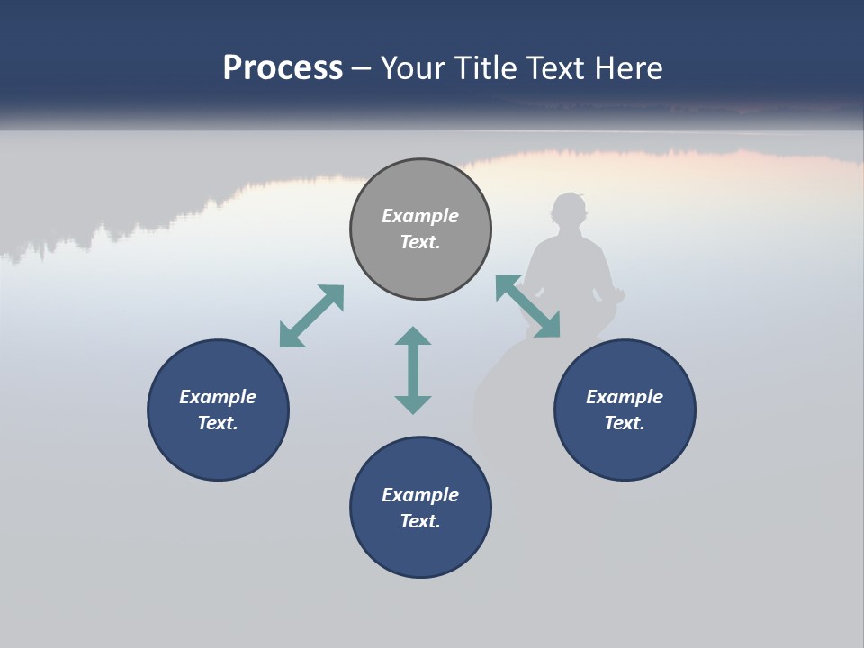 A Person Sitting On A Rock In Front Of A Body Of Water PowerPoint Template