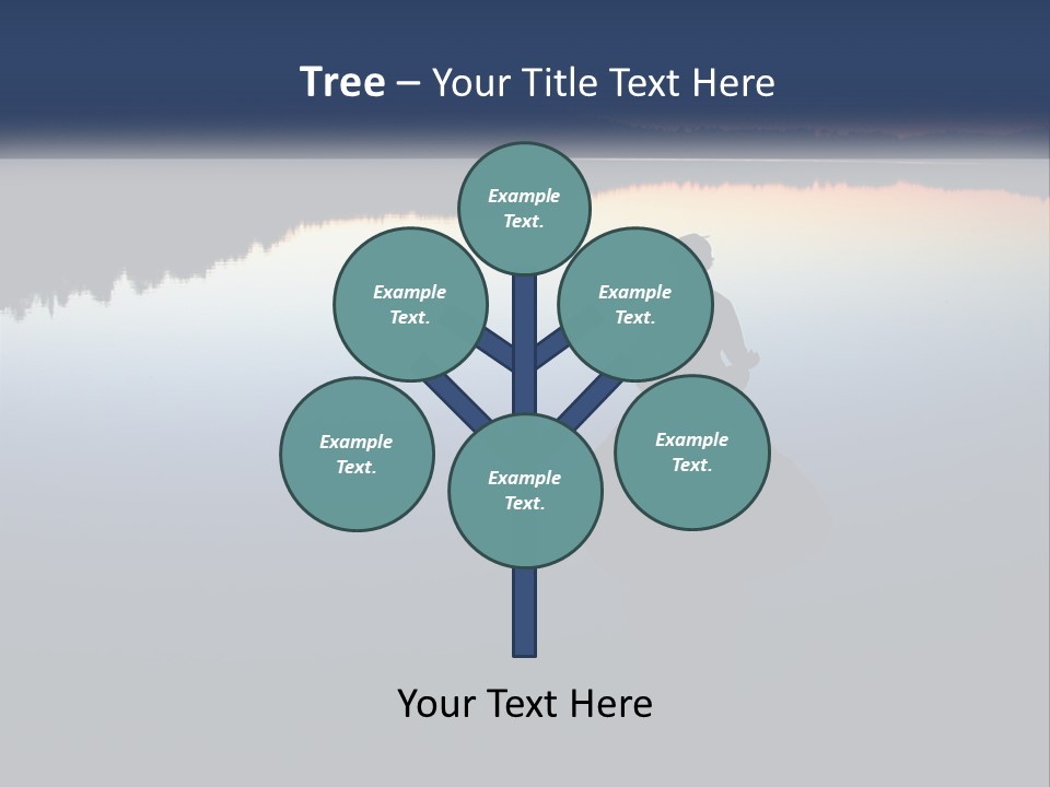 A Person Sitting On A Rock In Front Of A Body Of Water PowerPoint Template