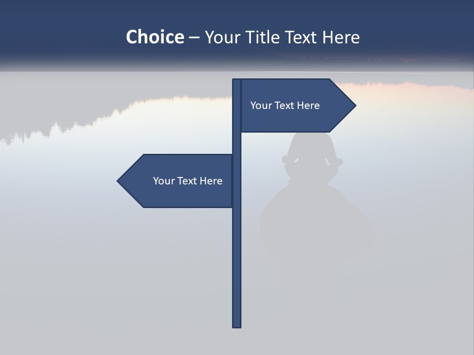 A Person Sitting On A Rock In Front Of A Body Of Water PowerPoint Template