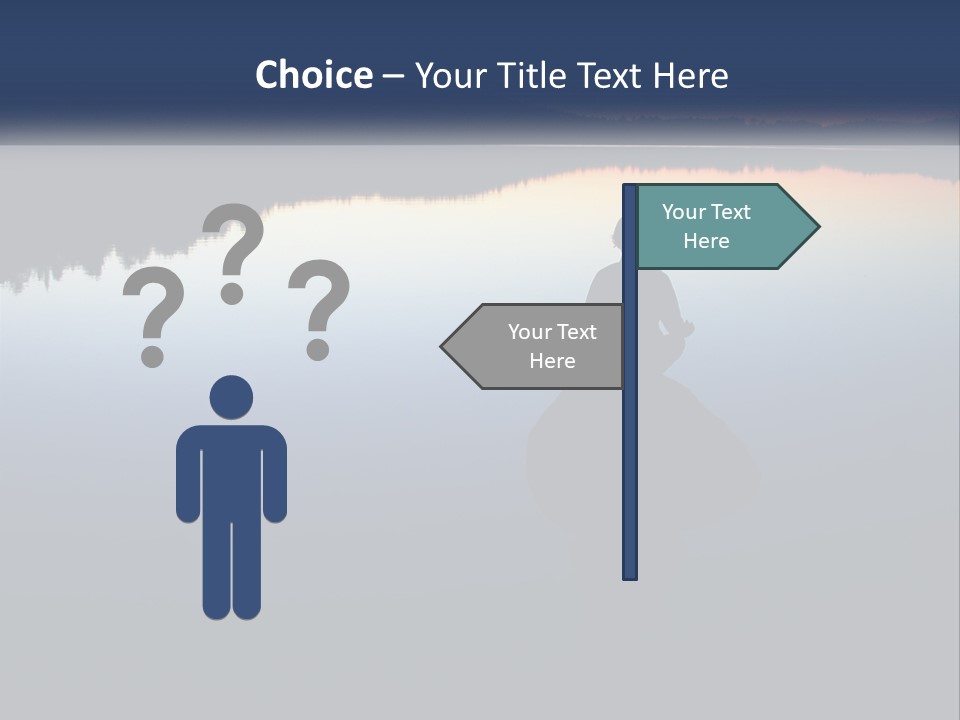 A Person Sitting On A Rock In Front Of A Body Of Water PowerPoint Template