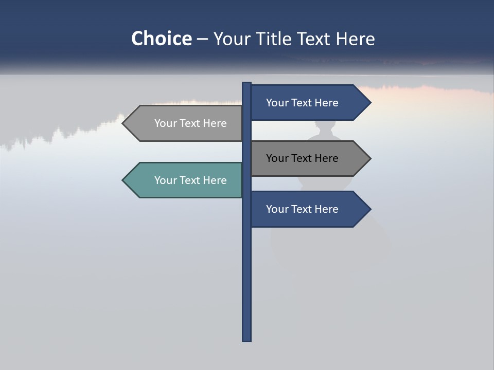 A Person Sitting On A Rock In Front Of A Body Of Water PowerPoint Template