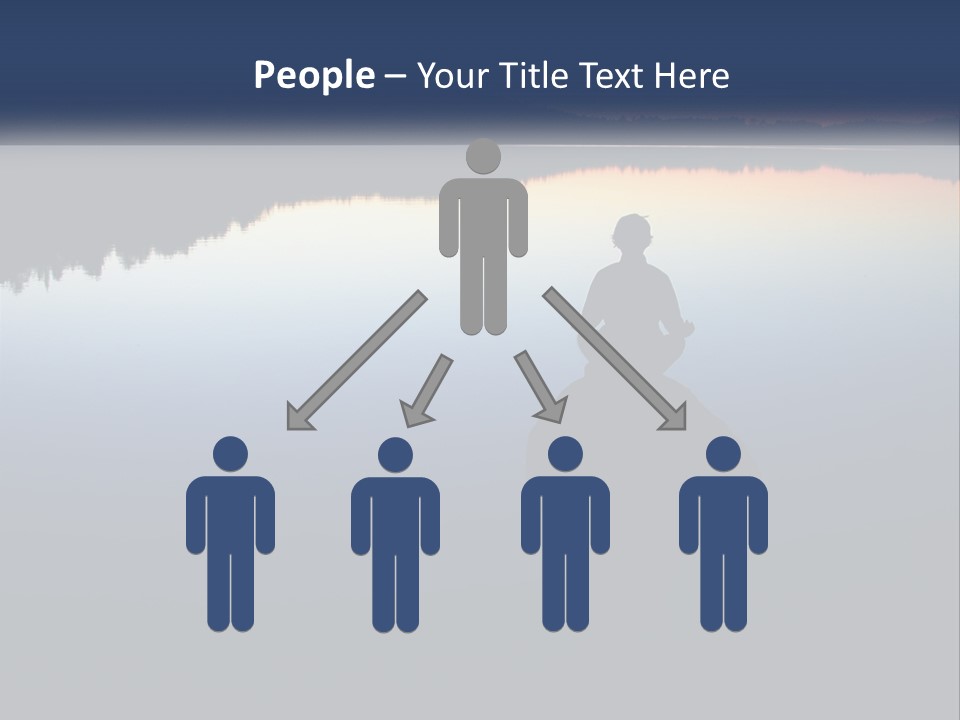 A Person Sitting On A Rock In Front Of A Body Of Water PowerPoint Template