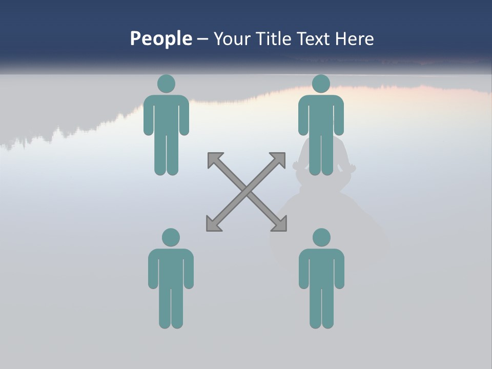 A Person Sitting On A Rock In Front Of A Body Of Water PowerPoint Template