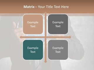A Man In A Suit Holding A Blue Circuit Board In His Chest PowerPoint Template