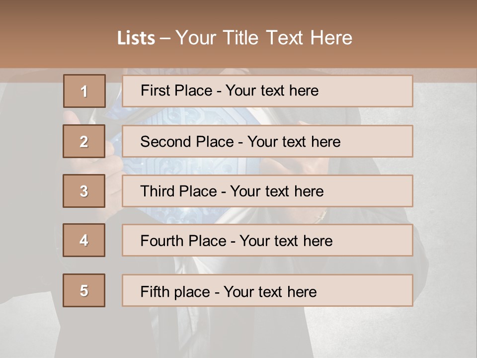 A Man In A Suit Holding A Blue Circuit Board In His Chest PowerPoint Template