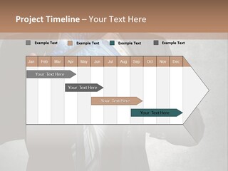 A Man In A Suit Holding A Blue Circuit Board In His Chest PowerPoint Template