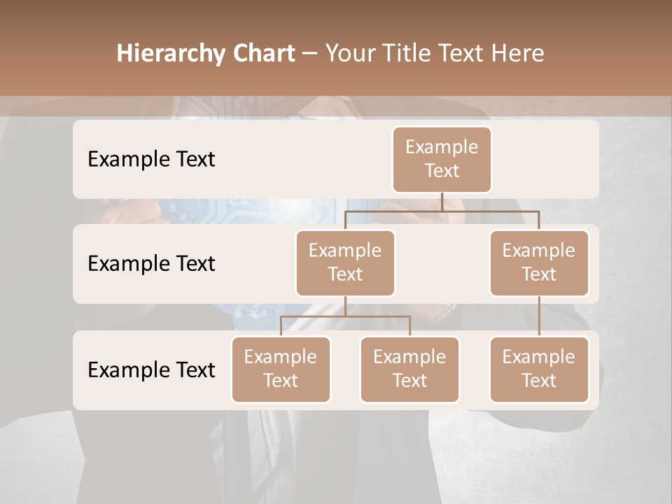 A Man In A Suit Holding A Blue Circuit Board In His Chest PowerPoint Template