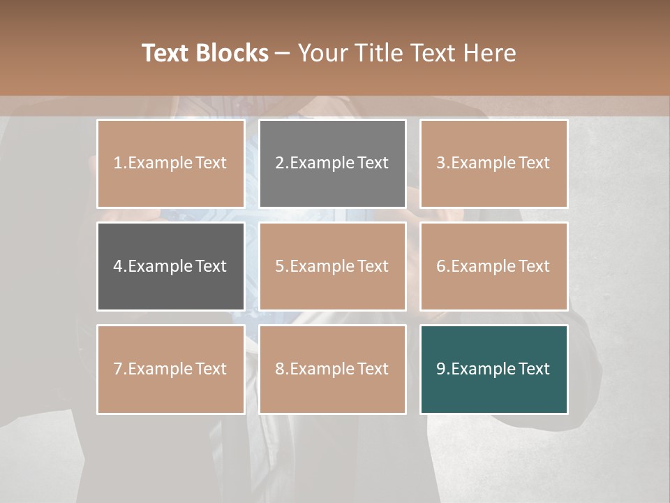 A Man In A Suit Holding A Blue Circuit Board In His Chest PowerPoint Template