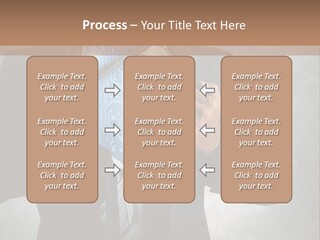 A Man In A Suit Holding A Blue Circuit Board In His Chest PowerPoint Template