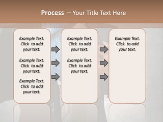 A Man In A Suit Holding A Blue Circuit Board In His Chest PowerPoint Template