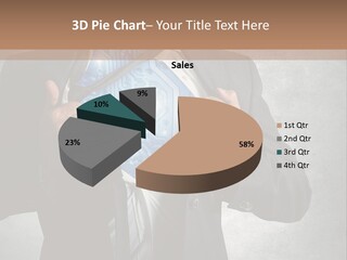 A Man In A Suit Holding A Blue Circuit Board In His Chest PowerPoint Template