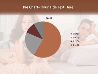 A Man And A Woman Laying On A Bed PowerPoint Template