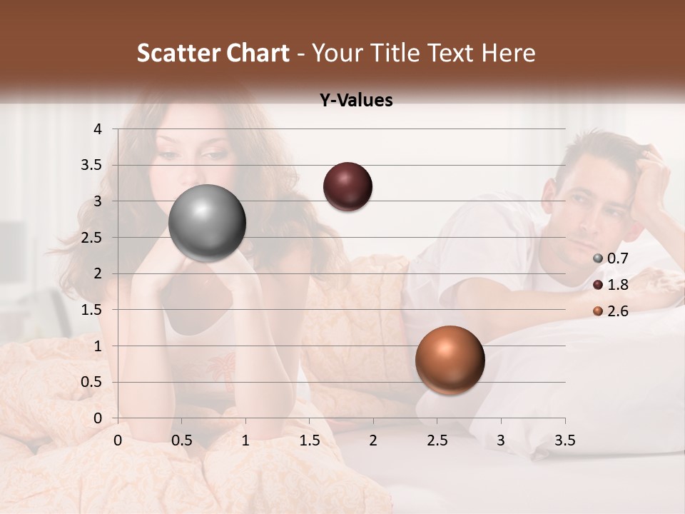 A Man And A Woman Laying On A Bed PowerPoint Template