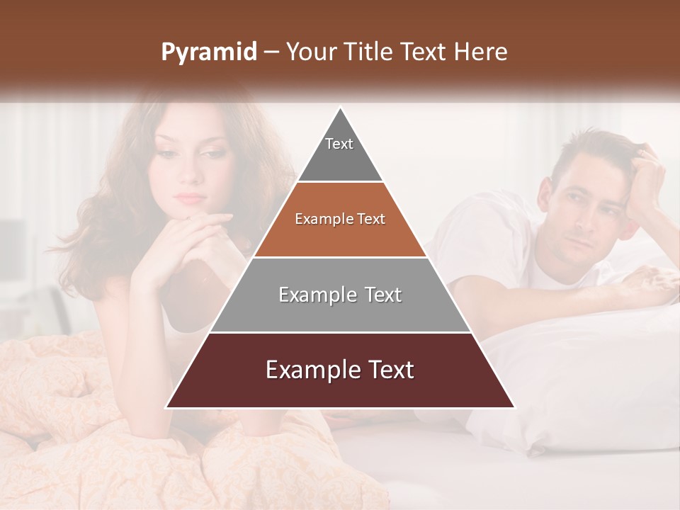 A Man And A Woman Laying On A Bed PowerPoint Template