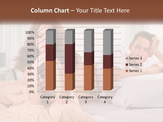 A Man And A Woman Laying On A Bed PowerPoint Template