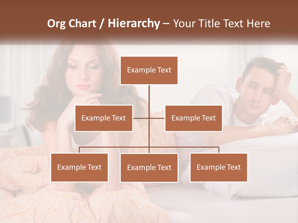 A Man And A Woman Laying On A Bed PowerPoint Template
