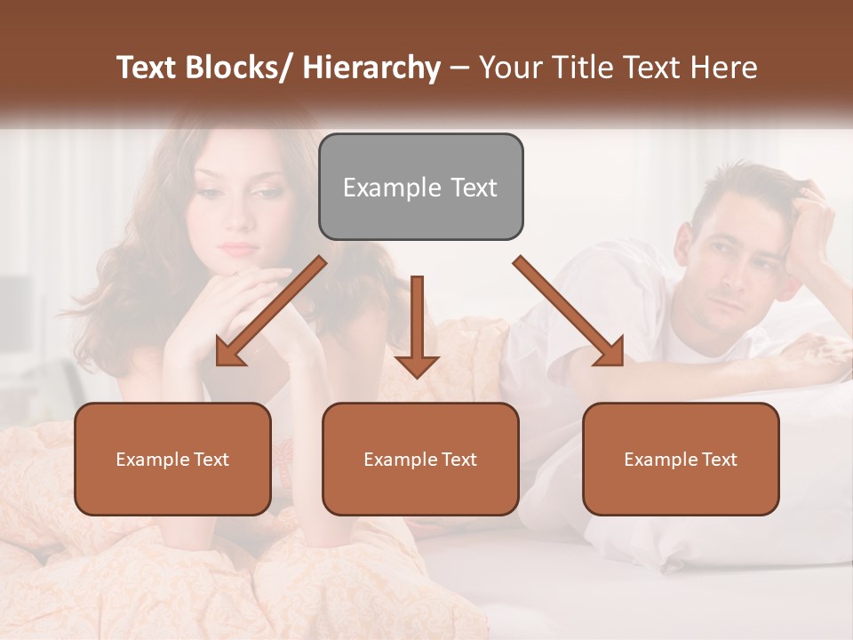 A Man And A Woman Laying On A Bed PowerPoint Template