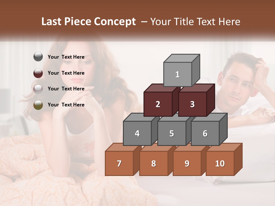 A Man And A Woman Laying On A Bed PowerPoint Template