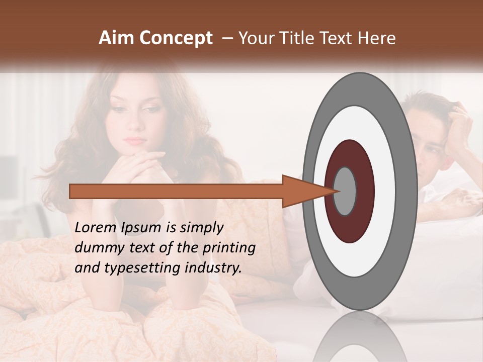 A Man And A Woman Laying On A Bed PowerPoint Template