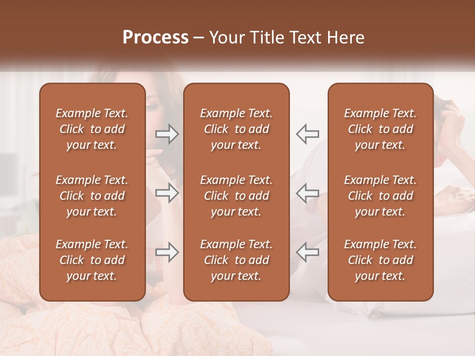 A Man And A Woman Laying On A Bed PowerPoint Template