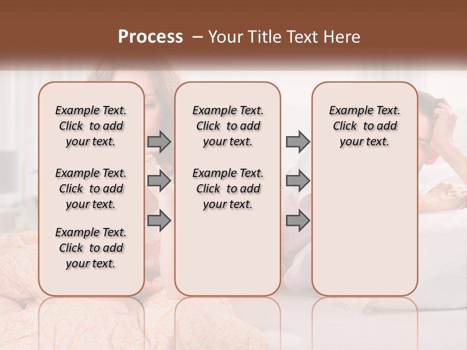 A Man And A Woman Laying On A Bed PowerPoint Template