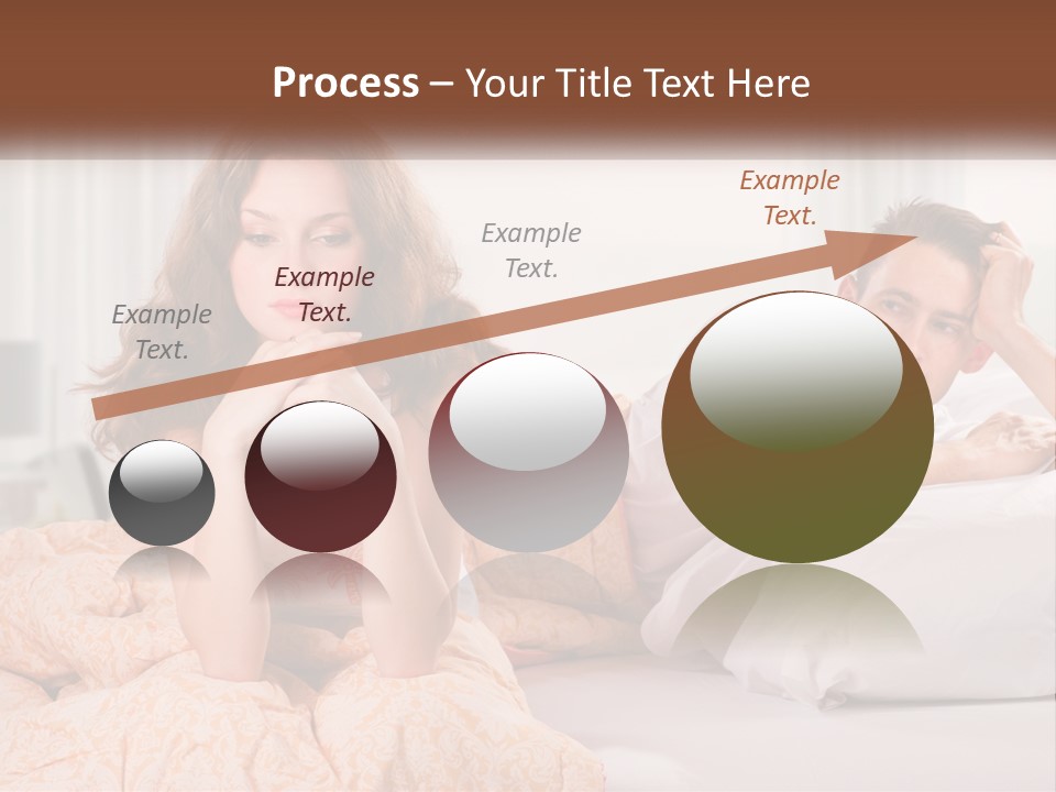 A Man And A Woman Laying On A Bed PowerPoint Template