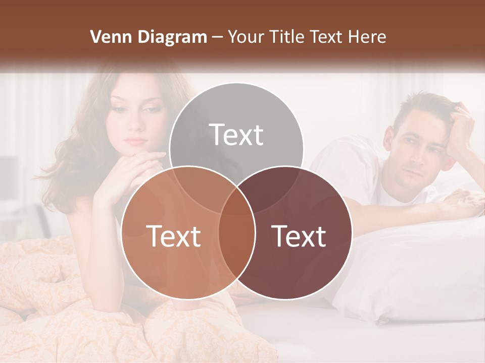 A Man And A Woman Laying On A Bed PowerPoint Template